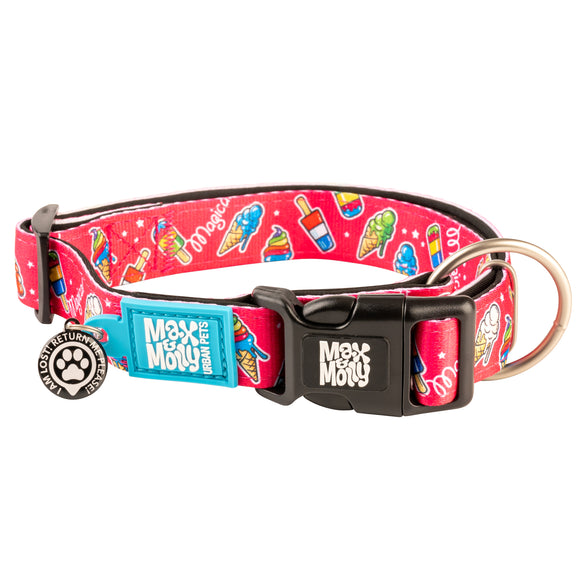 Max&Molly GOTCHA! Smart ID Magical Collar – Medium, Durable Adjustable Dog Collar with Smart Tag
