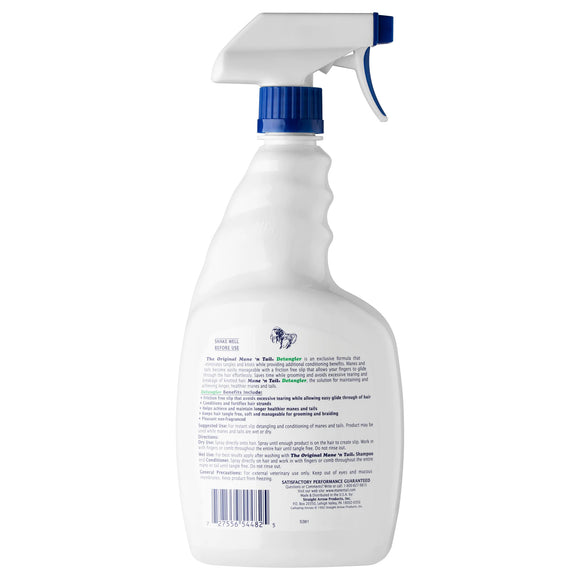 Mane'n Tail Detangler Spray 946ml – Conditioning Formula for Easy Mane, Tail and Long Hair Care