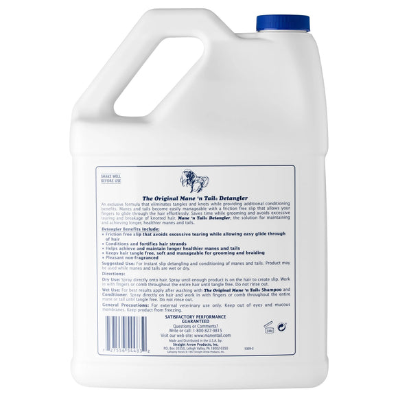 Mane'n Tail Detangler Spray 3.8L – Conditioning Formula for Easy Mane and Coat Combing