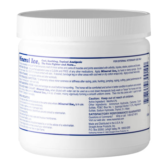 Mane'n Tail Mineral Ice Cooling Gel – 454g, Fast-Acting Swelling Relief, Soothing Formula
