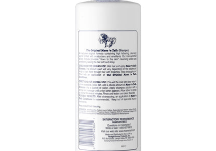 Mane'n Tail and Body Shampoo – Nourishing Deep-Clean Formula, 3.78L Large Bottle