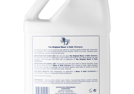 Mane'n Tail and Body Shampoo 3.8L – Nourishing Formula, Gentle Cleansing for All Coat Types