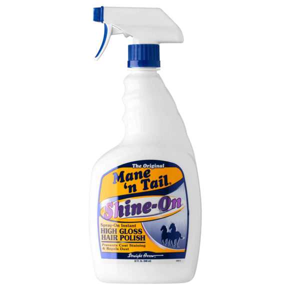 Mane'n Tail Shine On Coat Spray – 946ml, Protective Shine Formula, Dirt-Repellent Finish