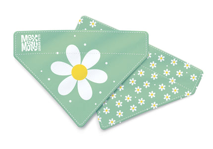 Max&Molly Reversible Bandana Margarite – Double-Sided Large Bandana with Daisy Print, Soft Fabric