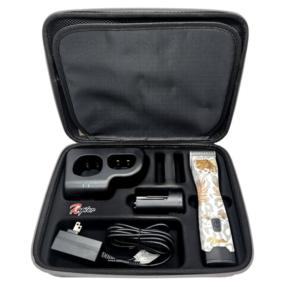 Joyzze Raptor Pro Cordless Clipper – 3-Speed Professional Grooming Tool with 2 Batteries and Case