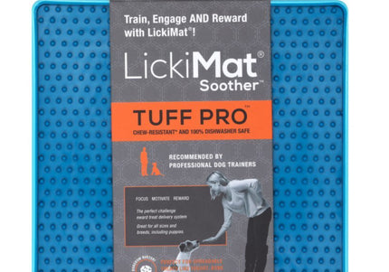 LickiMat Tuff Soother Pro Purple – Durable Hard Licking Mat, Textured Surface for Calming Pets