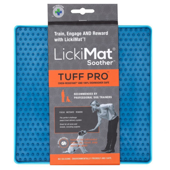 LickiMat Tuff Soother Pro Purple – Durable Hard Licking Mat, Textured Surface for Calming Pets