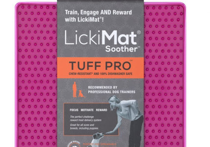 LickiMat Tuff Soother Pro Purple – Durable Hard Licking Mat, Textured Surface for Calming Pets