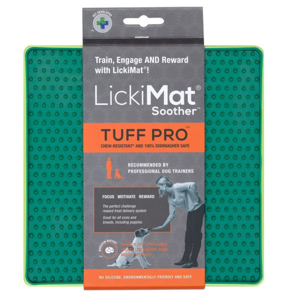 LickiMat Tuff Soother Pro Purple – Durable Hard Licking Mat, Textured Surface for Calming Pets