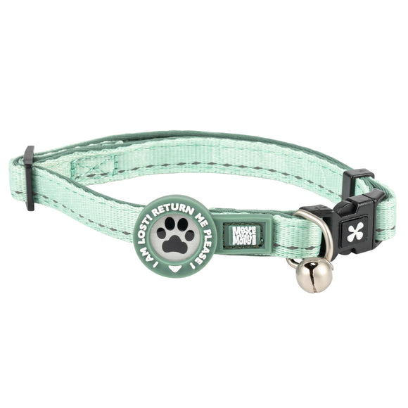 Max&Molly GOTCHA! Smart ID Matrix 2.0 Cat Collar – Adjustable Black Collar with QR ID Tag