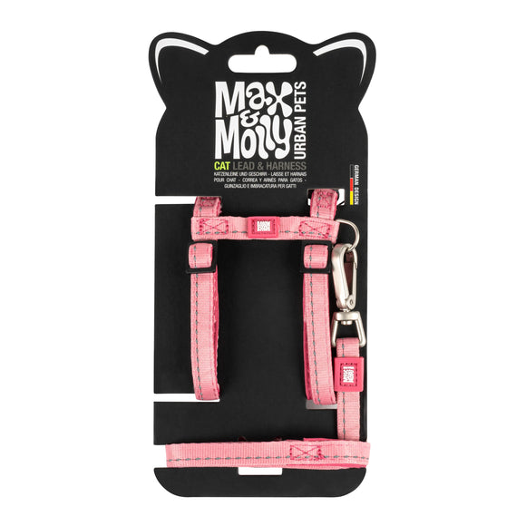 Max&Molly Matrix 2.0 Cat Harness and Lead Set – Neoprene Lined, Black, Comfortable Design