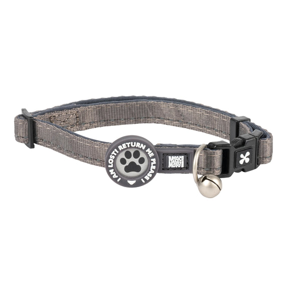 Max&Molly GOTCHA! Smart ID Matrix 2.0 Cat Collar – Adjustable Black Collar with QR ID Tag