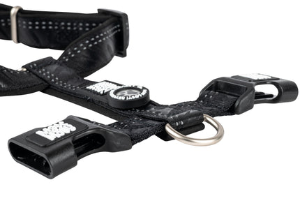 Max&Molly Comfort Harness Matrix 2.0 Black – Soft Adjustable Dog Harness with QR ID, XS