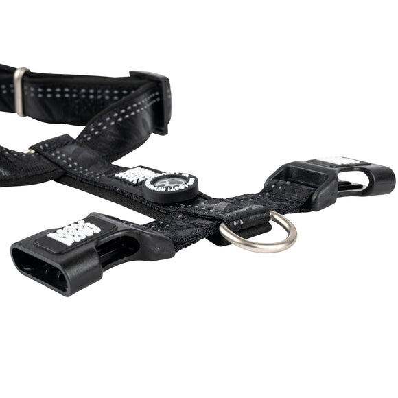 Max&Molly Comfort Harness Matrix 2.0 Black – Soft Adjustable Dog Harness with QR ID, XS