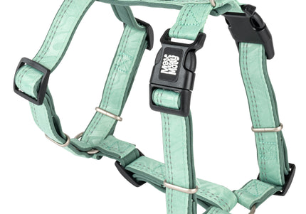 Max&Molly Matrix 2.0 Comfort Harness Jade – Soft Adjustable Dog Harness with QR ID, Mint Large