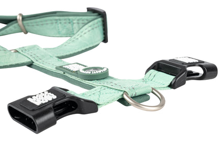 Max&Molly Matrix 2.0 Comfort Harness Jade – Soft Adjustable Dog Harness with QR ID, Mint Large
