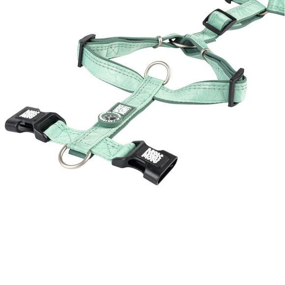 Max&Molly Matrix 2.0 Comfort Harness Jade – Soft Adjustable Dog Harness with QR ID, Mint Large