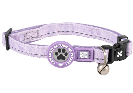 Max&Molly GOTCHA! Smart ID Matrix 2.0 Collar Lavender – Durable QR ID Dog Collar, Large, Purple