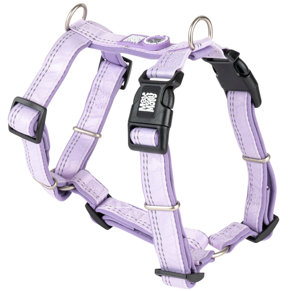 Max&Molly Comfort Harness Matrix 2.0 Lavender – Soft Adjustable Dog Harness with QR ID, Large, Purple