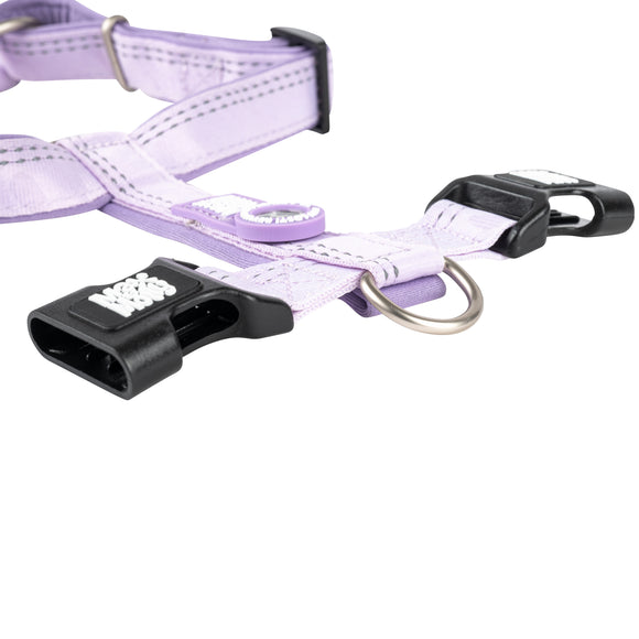 Max&Molly Comfort Harness Matrix 2.0 Lavender – Soft Adjustable Dog Harness with QR ID, Large, Purple