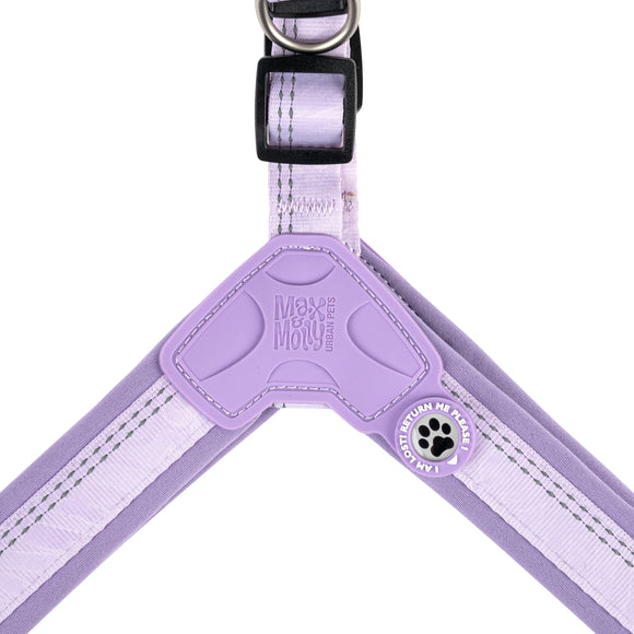 Max&Molly Q-Fit Matrix 2.0 Lavender Harness – Lightweight Step-In Design with QR ID, Small, Purple