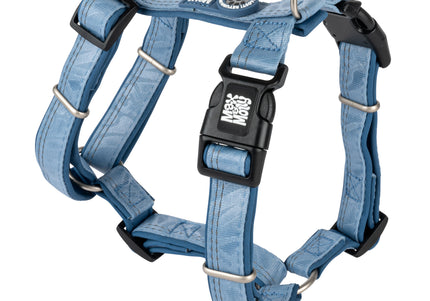 Max&Molly Matrix 2.0 Comfort Harness Ocean – Soft Adjustable Dog Harness with QR ID, Large, Blue