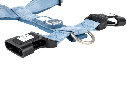 Max&Molly Matrix 2.0 Comfort Harness Ocean – Soft Adjustable Dog Harness with QR ID, Large, Blue