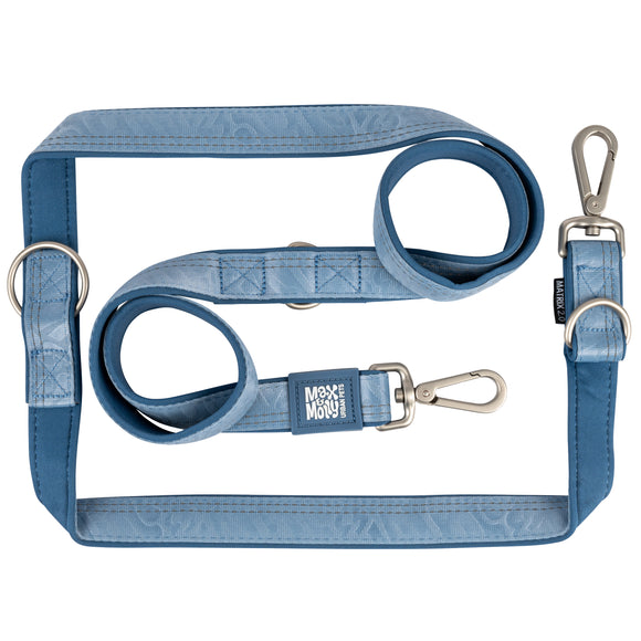 Max&Molly Matrix 2.0 Multi-Function Leash – Detachable Reflective Blue, Small Size