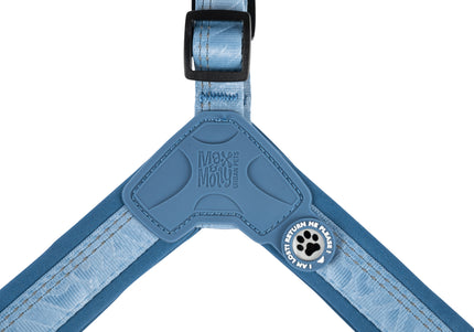 Max&Molly Q-Fit Matrix 2.0 Step-In Harness – Lightweight Blue Design with QR ID, XS