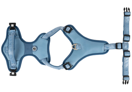 Max&Molly Matrix 2.0 Sport Harness – Adjustable Blue Dog Harness with QR ID, Medium