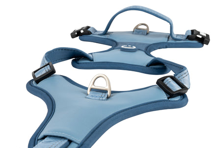 Max&Molly Matrix 2.0 Sport Harness – Adjustable Blue Dog Harness with QR ID, Medium