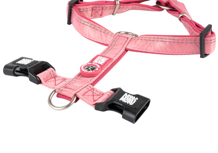 Max&Molly Matrix 2.0 Comfort Harness – Soft Adjustable Pastel Pink with QR ID, Large