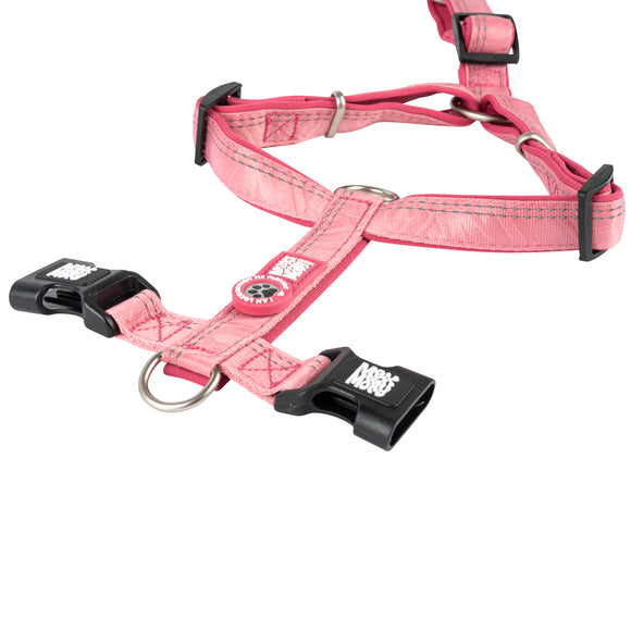 Max&Molly Matrix 2.0 Comfort Harness – Soft Adjustable Pastel Pink with QR ID, Large