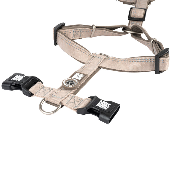Max&Molly Comfort Harness Matrix 2.0 Sand – Soft Adjustable Dog Harness with QR ID, Large Size