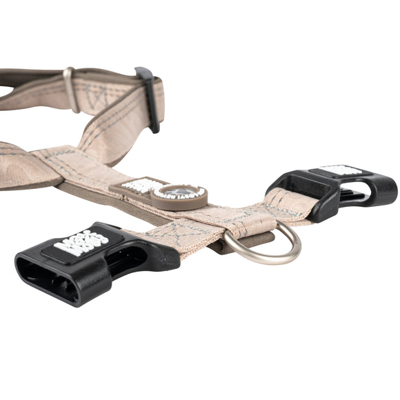 Max&Molly Comfort Harness Matrix 2.0 Sand – Soft Adjustable Dog Harness with QR ID, Large Size
