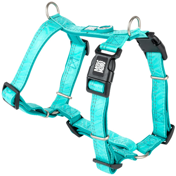 Max&Molly Matrix 2.0 Comfort Harness XS – Soft Adjustable Design with QR ID, Turquoise