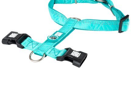 Max&Molly Matrix 2.0 Comfort Harness XS – Soft Adjustable Design with QR ID, Turquoise