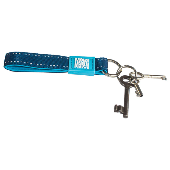 Max&Molly Sky Blue Keychain – Durable Metal Accessory with Secure Clasp