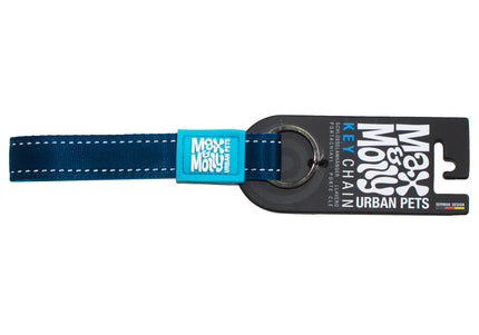 Max&Molly Sky Blue Keychain – Durable Metal Accessory with Secure Clasp