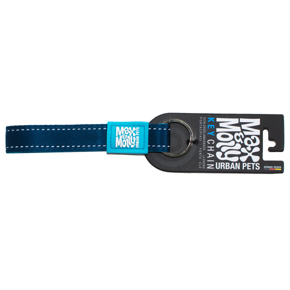 Max&Molly Sky Blue Keychain – Durable Metal Accessory with Secure Clasp