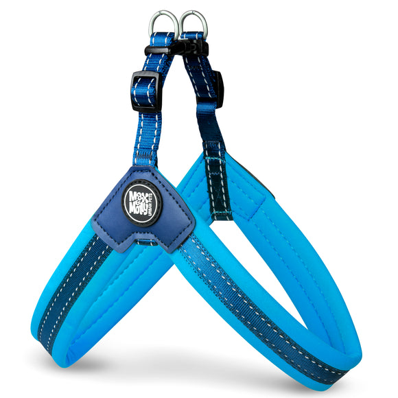 Max&Molly Q-Fit Step-In Harness Sky Blue – Lightweight Adjustable XL Design