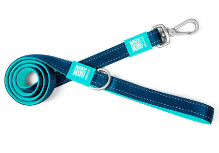 Max&Molly Matrix Sky Blue Short Leash – Classic Reflective Dog Lead, 120cm Large