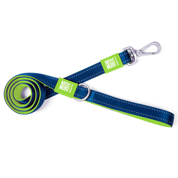 Max&Molly Matrix Lime Green Short Leash – Classic Reflective Dog Lead, 120cm Large