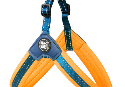 Max&Molly Q-Fit Step-In Harness Orange – Lightweight Adjustable Design, Size Large