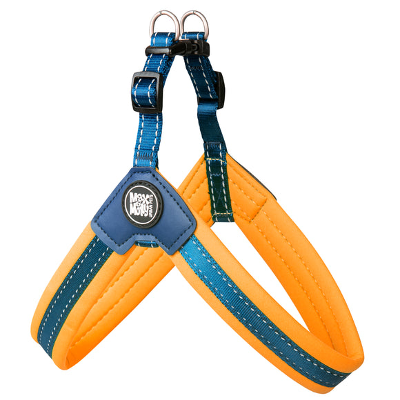 Max&Molly Q-Fit Step-In Harness Orange – Lightweight Adjustable Design, Size Large