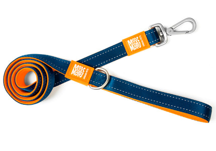 Max&Molly Matrix Orange Short Leash – Classic Reflective Dog Lead, 120cm, Size S