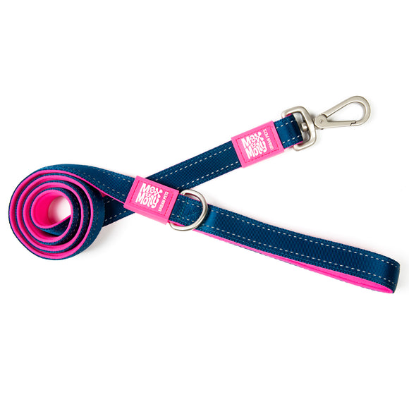 Max&Molly Matrix Pink Short Leash – Classic Reflective Dog Lead, 120cm Large
