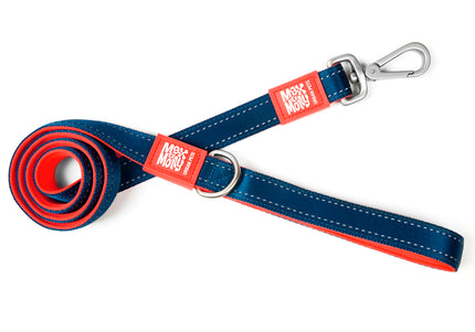 Max&Molly Matrix Red Short Leash – Classic Reflective Dog Lead, 120cm, Large Size