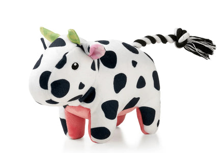 Max&Molly Huggles Claire Cow Plush Squeaky Dog Toy