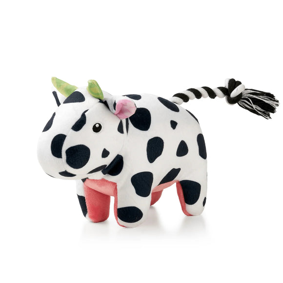 Max&Molly Huggles Claire Cow Plush Squeaky Dog Toy